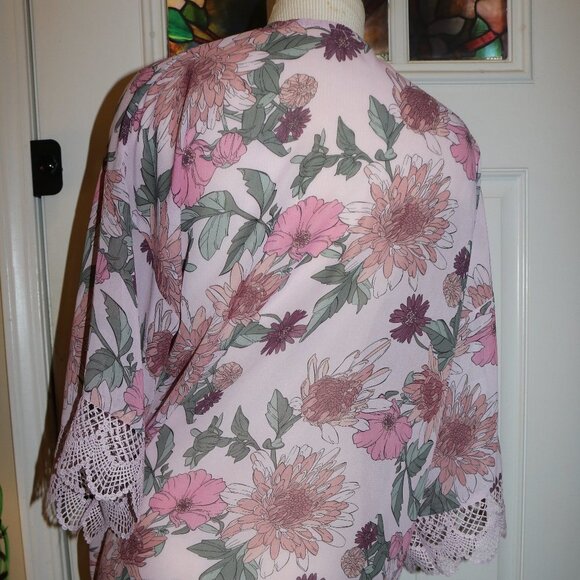 Wallflower sheer tunic cover up layered looks size large - Picture 4 of 8